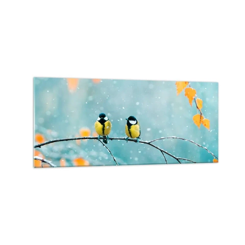 Schilderen op glas - Vogelroddel - 120x50 cm