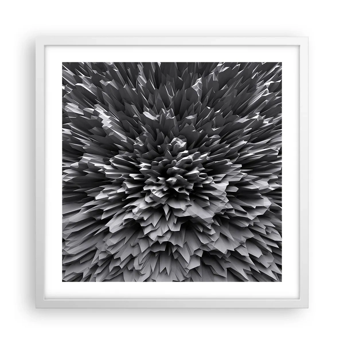 Poster in een witte lijst - Strikter kan het niet - 50x50 cm