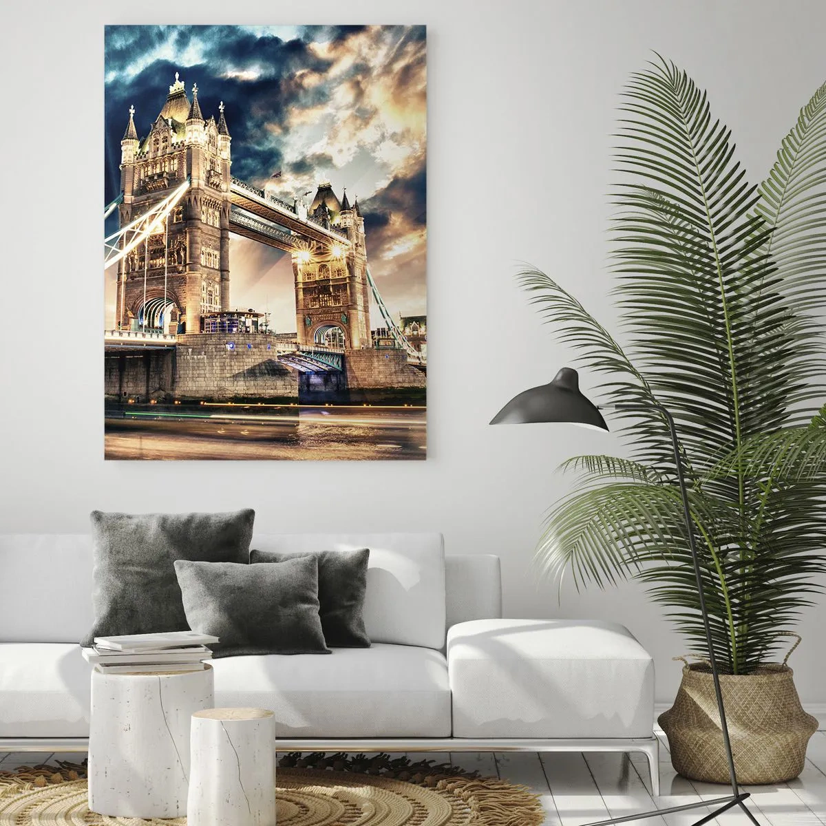 Schilderen op glas - Victoriaans rijksmonument - 50x70 cm