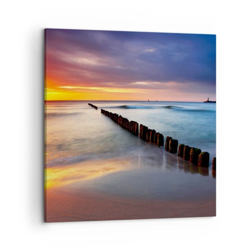 Schilderen op canvas - Luister naar de stilte - 50x50 cm