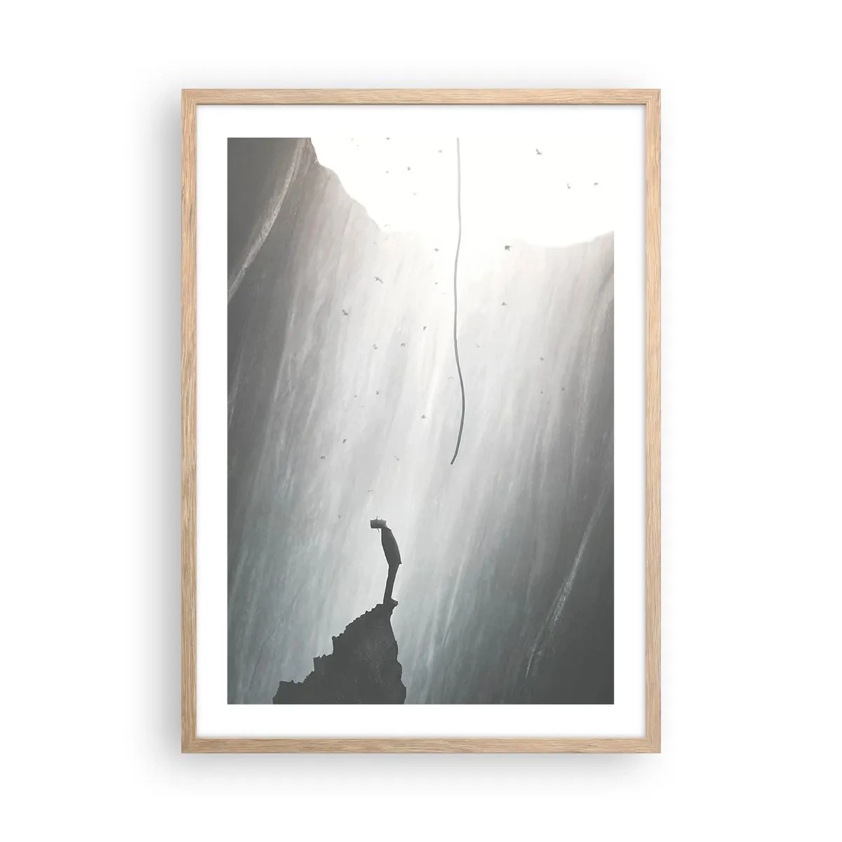 Een poster in een licht eiken lijst - Er is altijd een uitweg - 50x70 cm