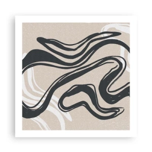 Poster - Expressie vermenigvuldigd - 60x60 cm