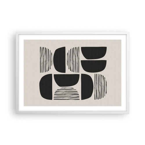 Poster in een witte lijst - Halfslachtige deals - 70x50 cm