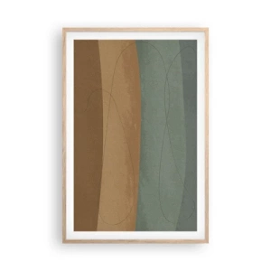 Een poster in een licht eiken lijst - Horizontale compositie - 61x91 cm