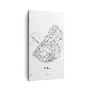 Schilderen op canvas - Anatomie van Dubai - 45x80 cm