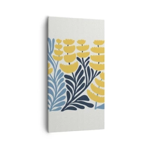 Schilderen op canvas - Zonnig bloembed - 55x100 cm