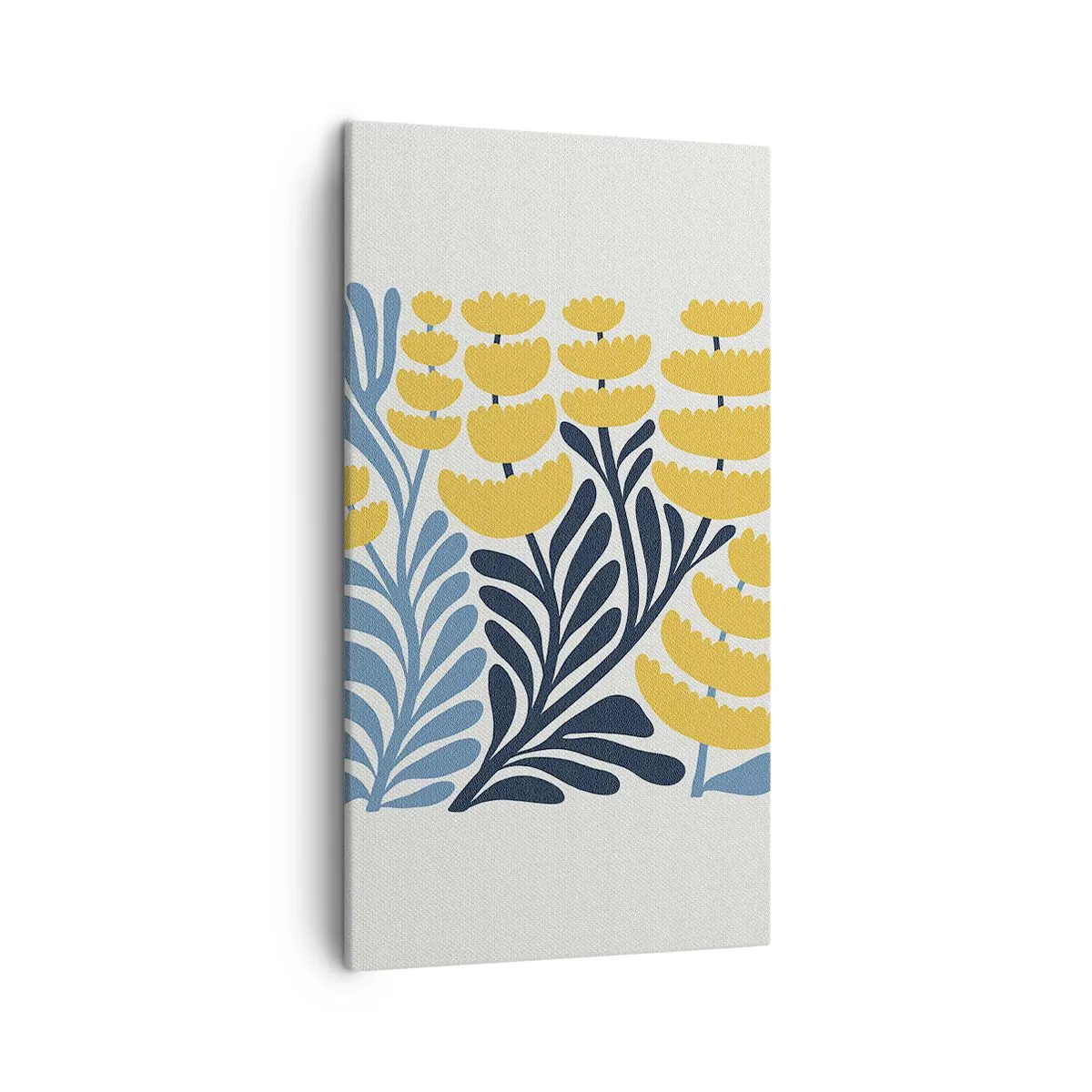 Schilderen op canvas - Zonnig bloembed - 45x80 cm