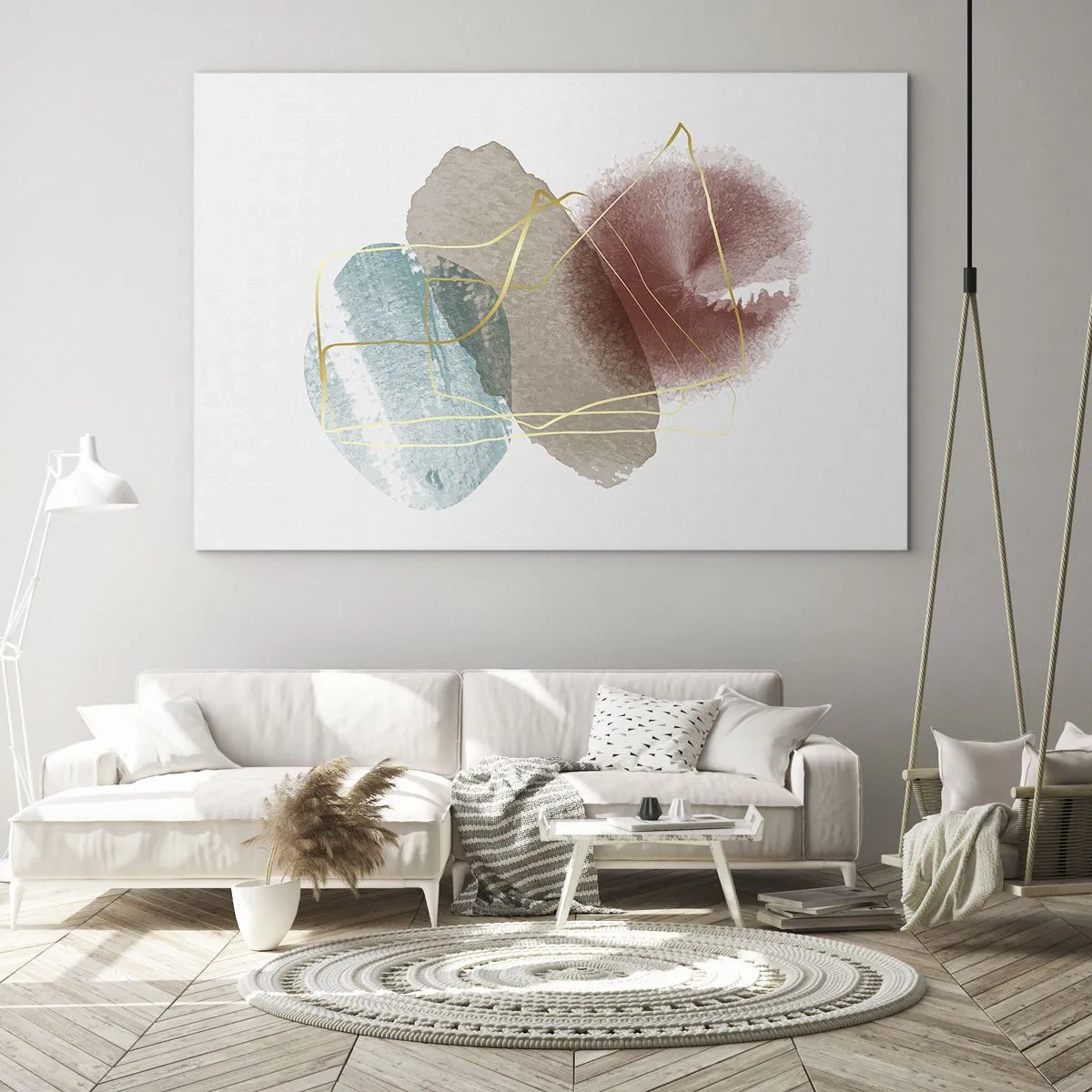 Schilderen op glas - Koralen van de ruimte - 120x80 cm