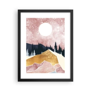 Poster in een zwarte lijst - Nachtwacht - 30x40 cm