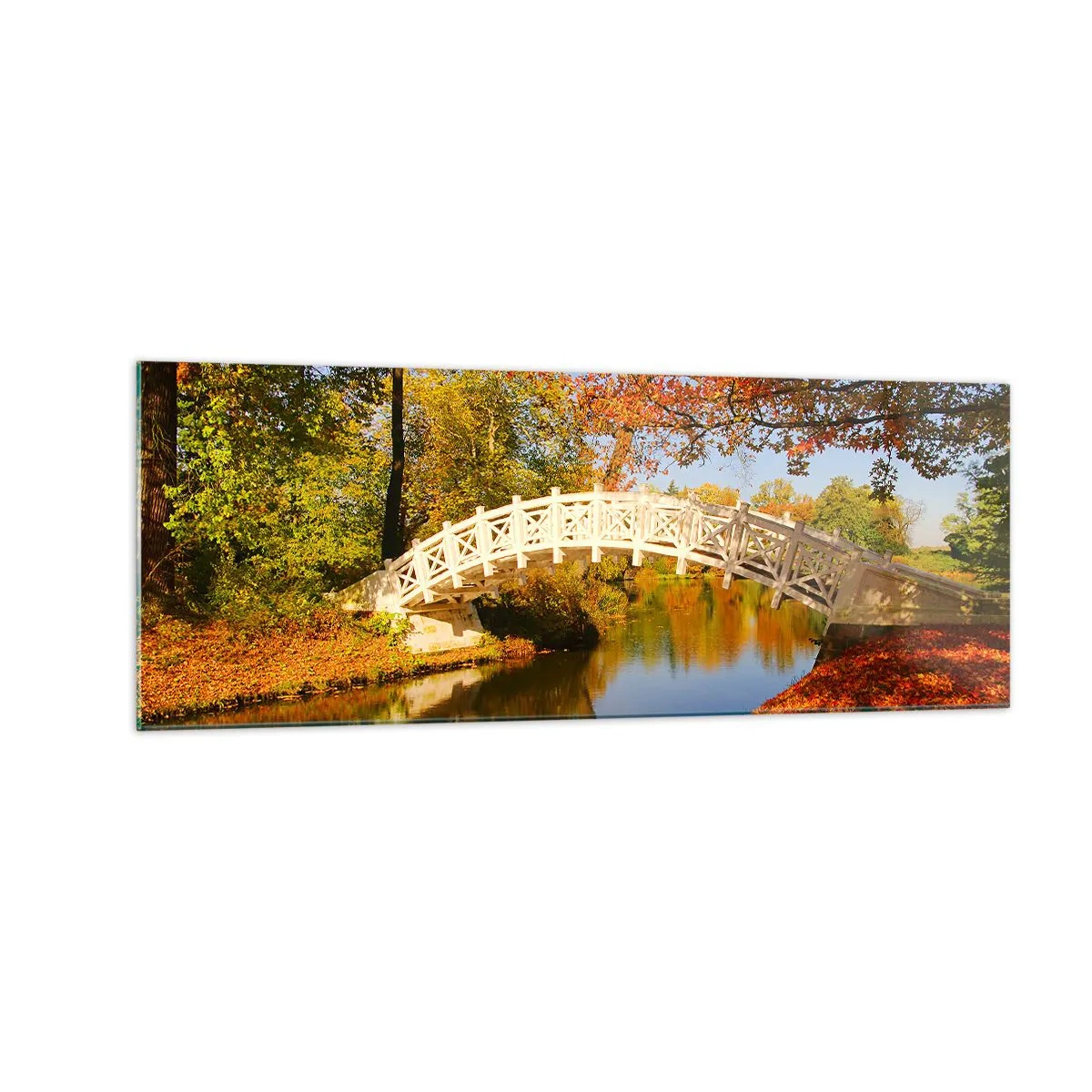 Schilderen op glas - Op de witte brug der zuchten - 140x50 cm