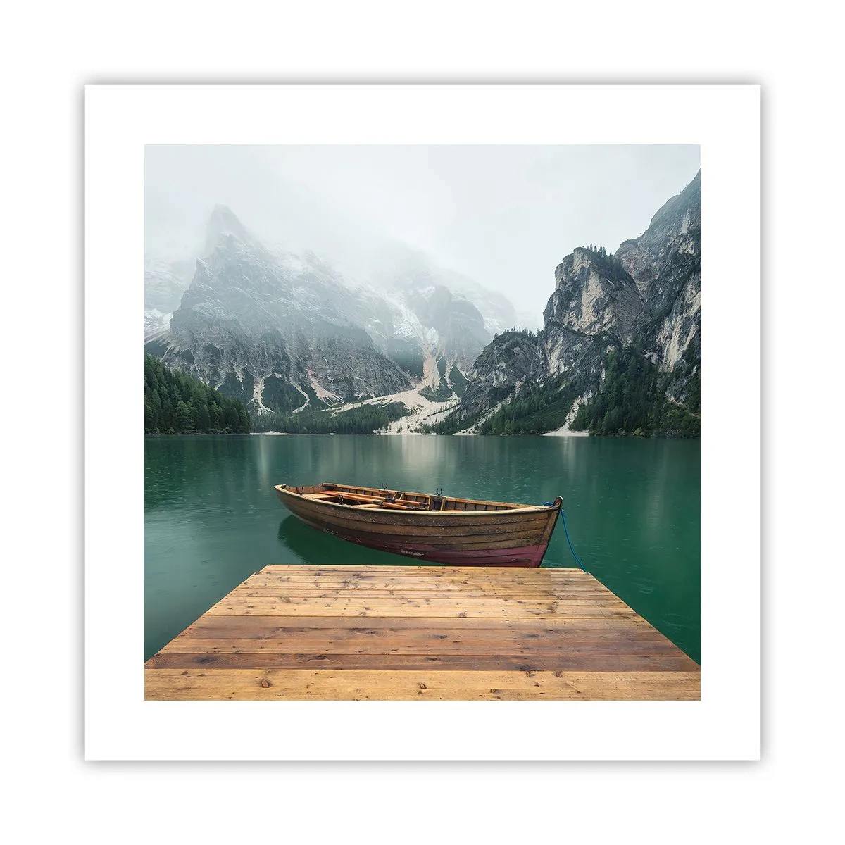 Poster - "En de trotse rotsen van het voorhoofd" - 40x40 cm