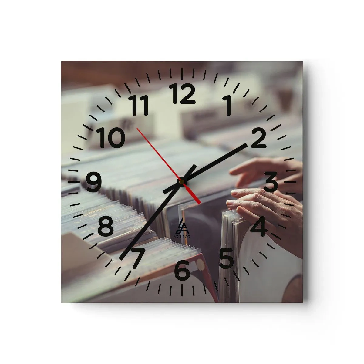 Wandklok - Klok - Op zoek naar emoties - 40x40 cm