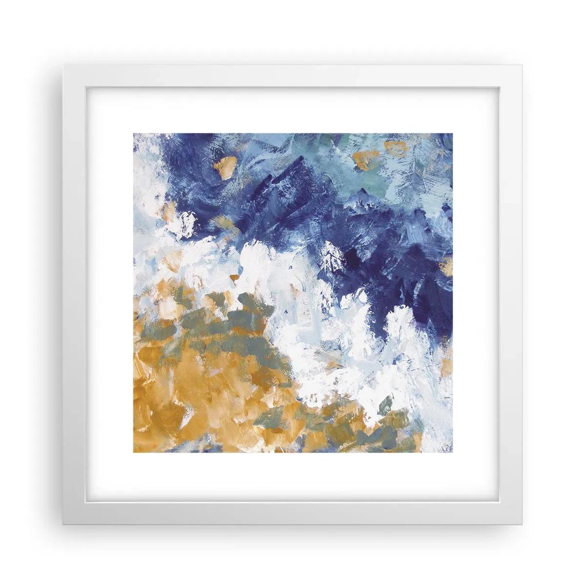 Poster in een witte lijst - Dans der Elementen - 30x30 cm