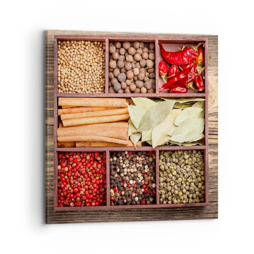 Schilderen op canvas - Volgorde van vormen, boeket van aroma's - 70x70 cm