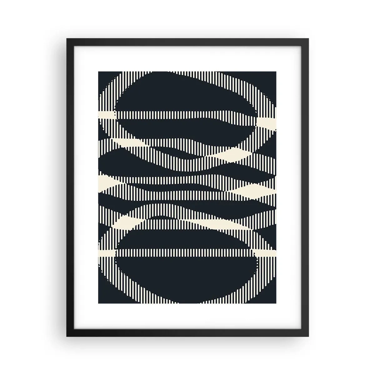 Poster in een zwarte lijst - Een poging om de duisternis te doorbreken - 40x50 cm