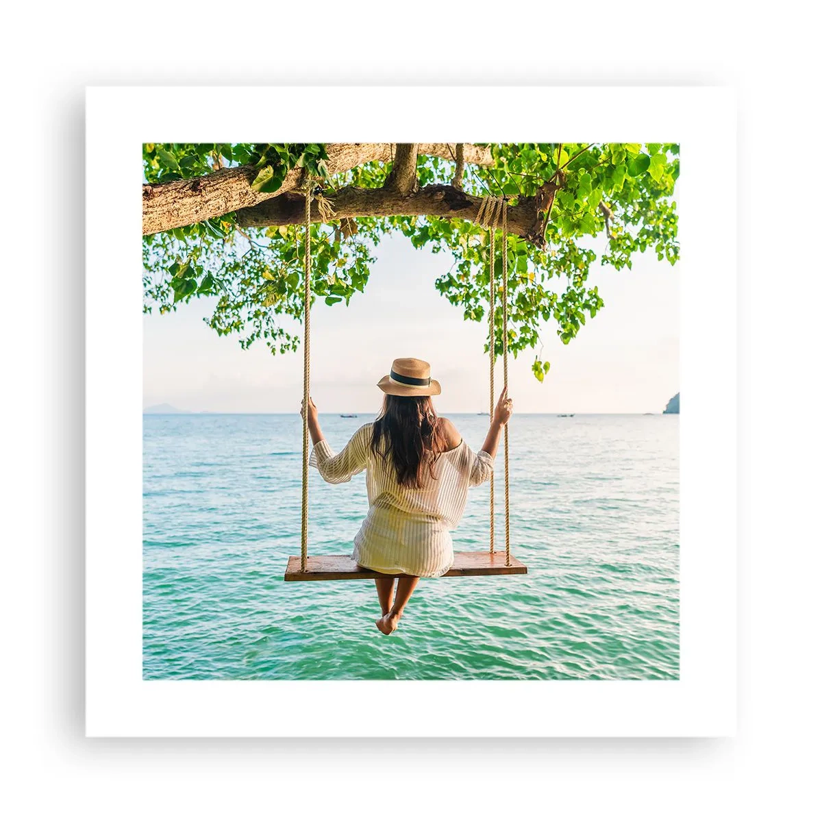 Poster - Het leven is prachtig - 40x40 cm