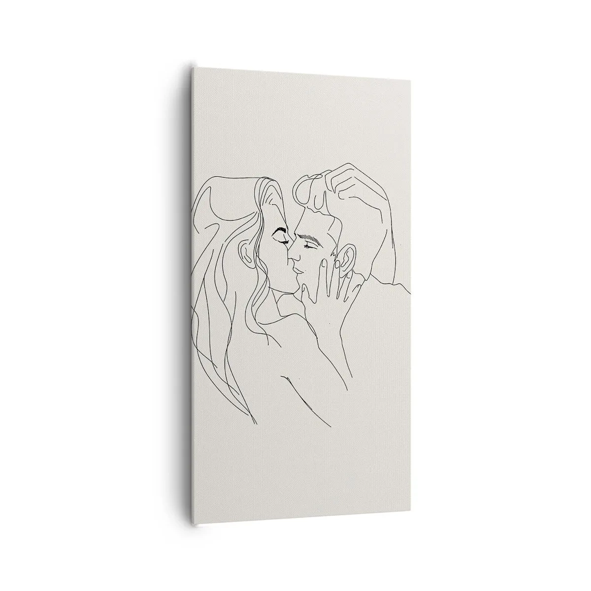 Schilderen op canvas - Verstrikt in gevoel - 65x120 cm