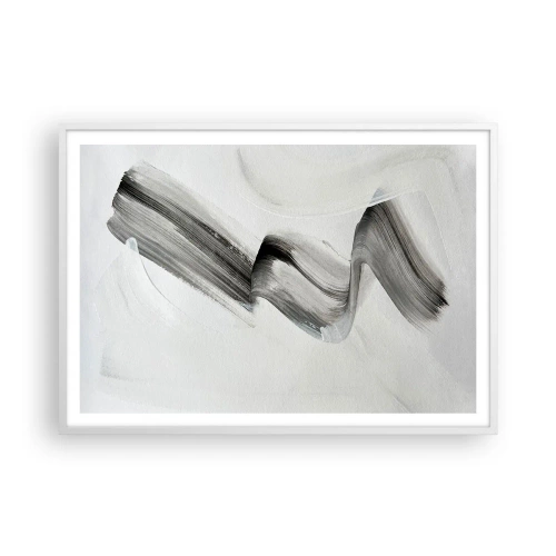 Poster in een witte lijst - Terloops voor de lol - 100x70 cm