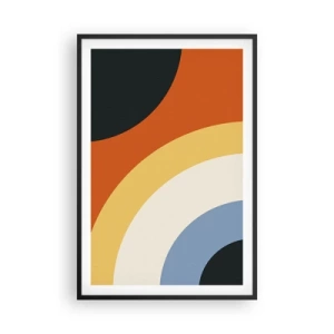Poster in een zwarte lijst - Naar mezelf toe - 61x91 cm