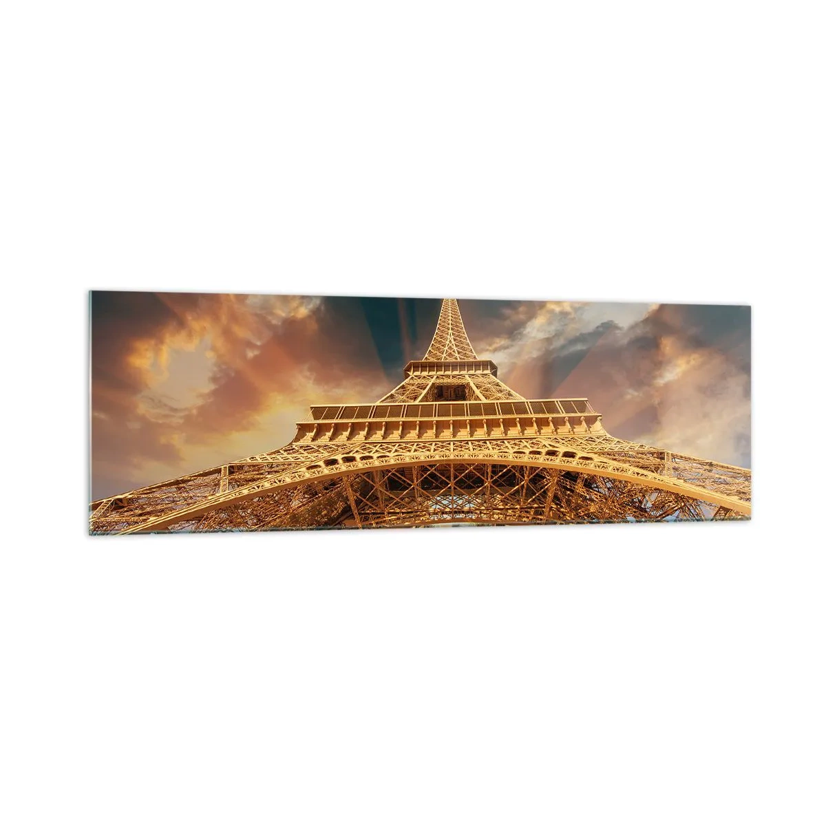 Schilderen op glas - Hoe de mensheid de hemel bereikte - 160x50 cm