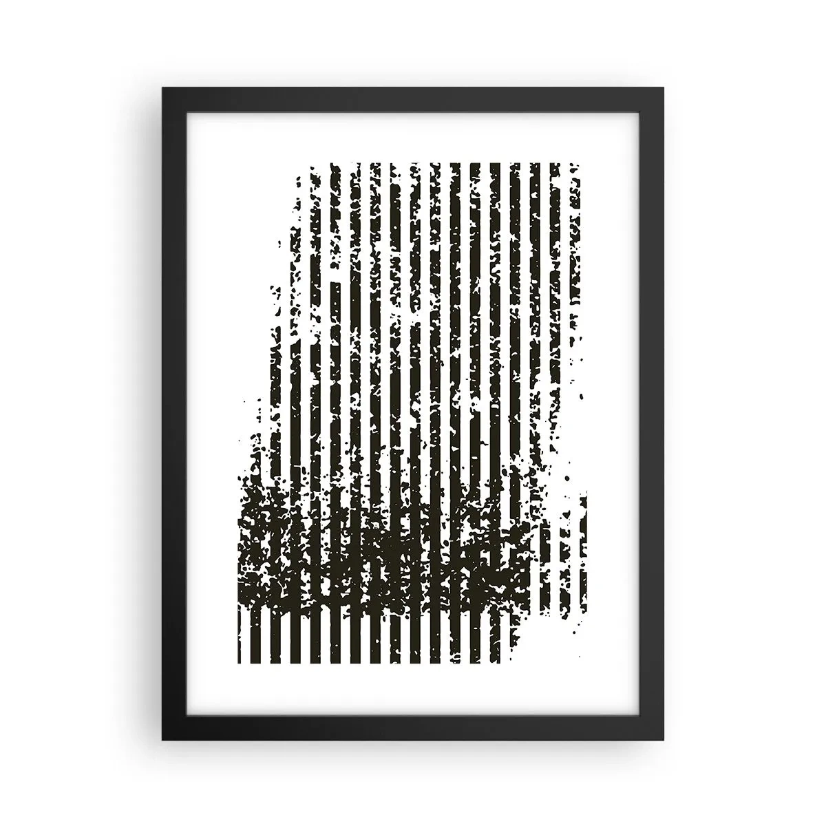 Poster in een zwarte lijst - Ritme en ruis - 30x40 cm