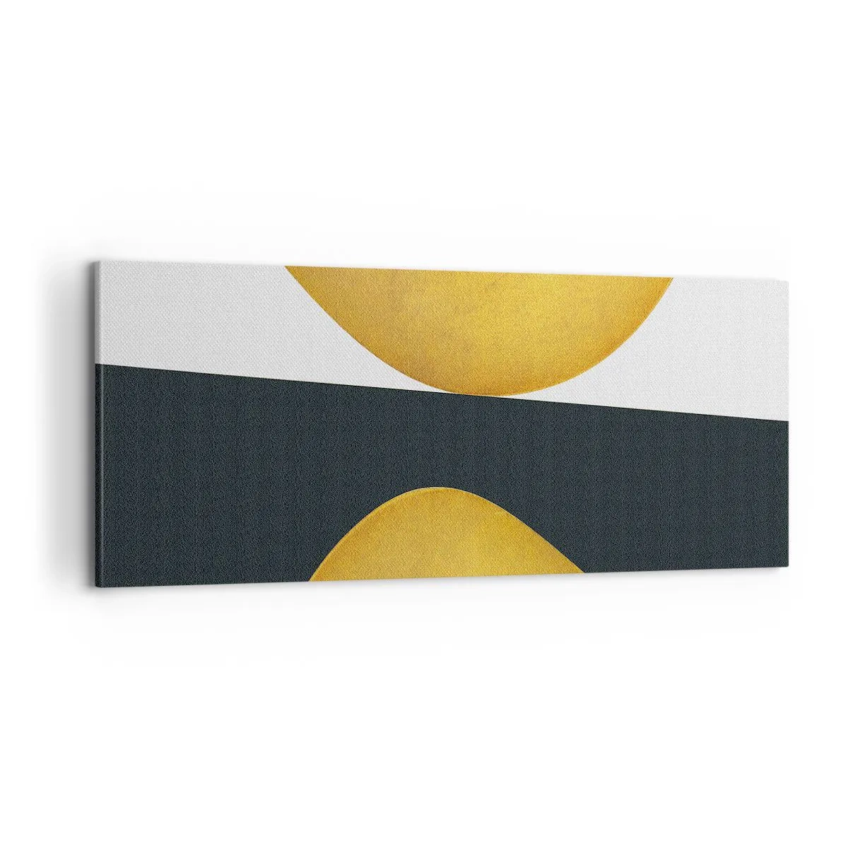 Schilderen op canvas - Ten eerste: goud - 100x40 cm