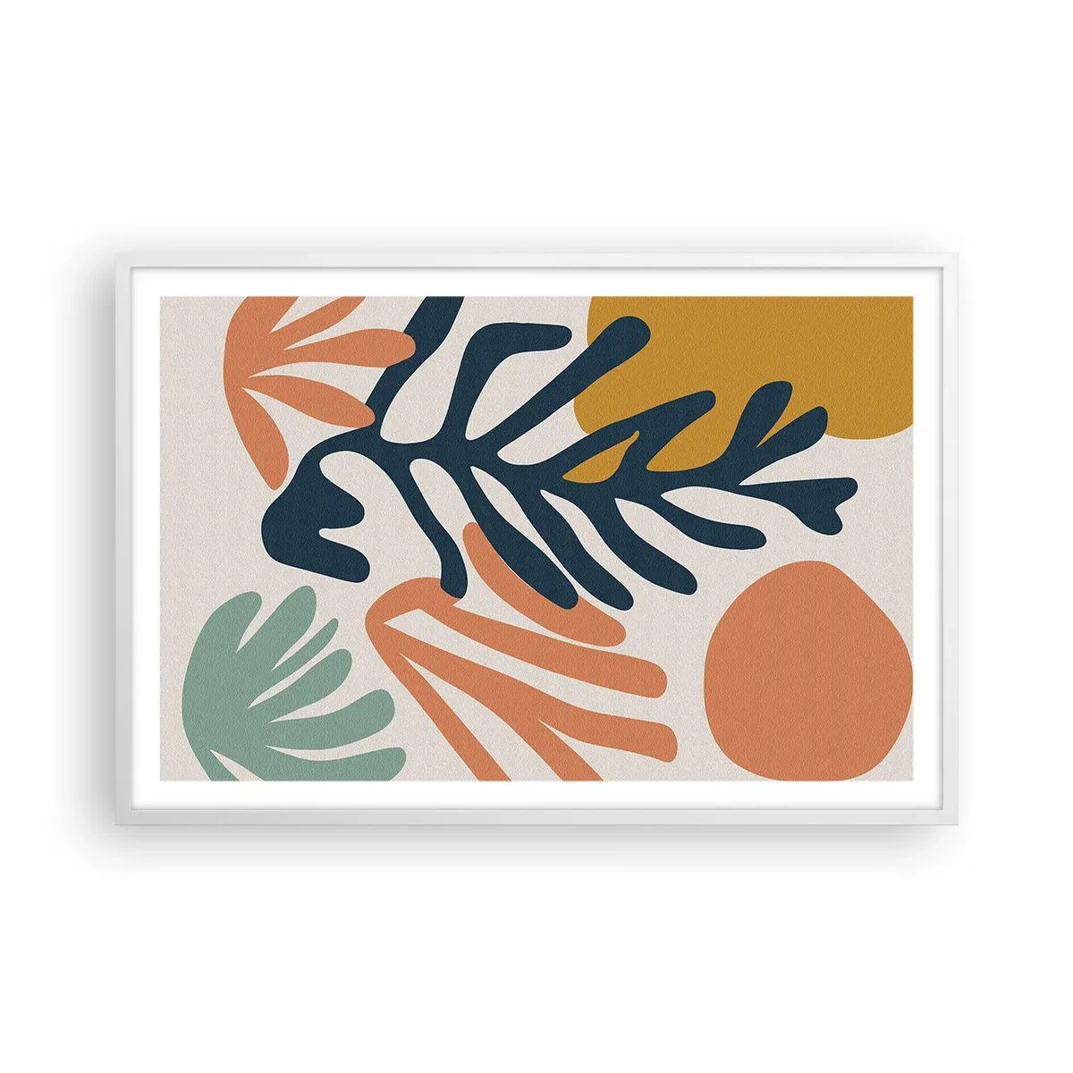 Poster in een witte lijst - Koraalzeeën - 91x61 cm