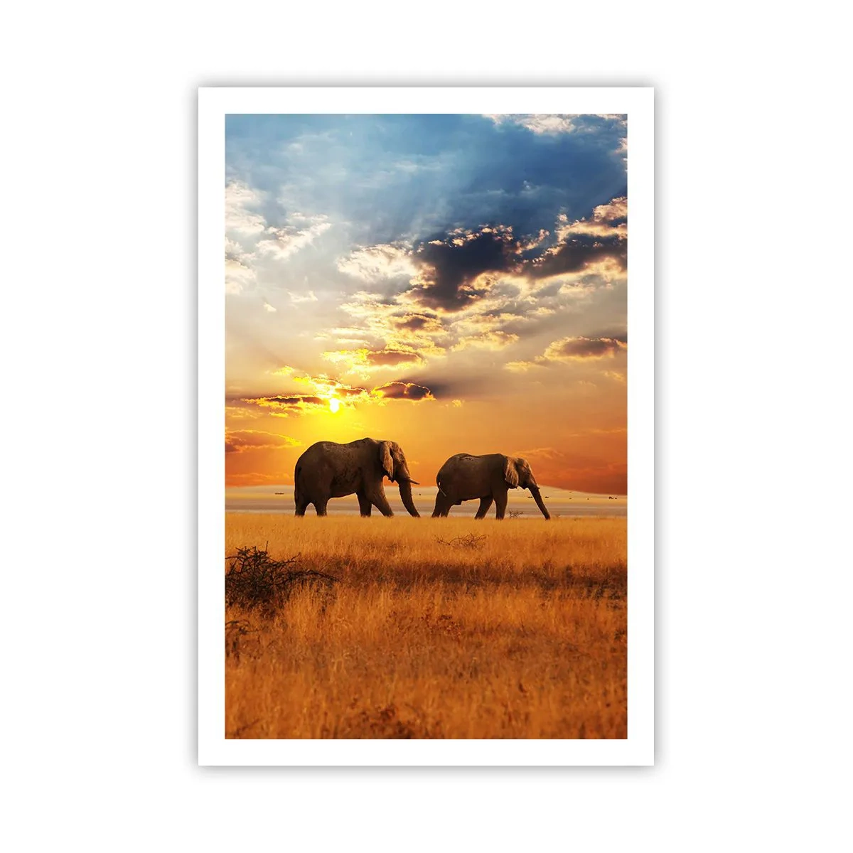 Poster - Familie wandeling - 61x91 cm