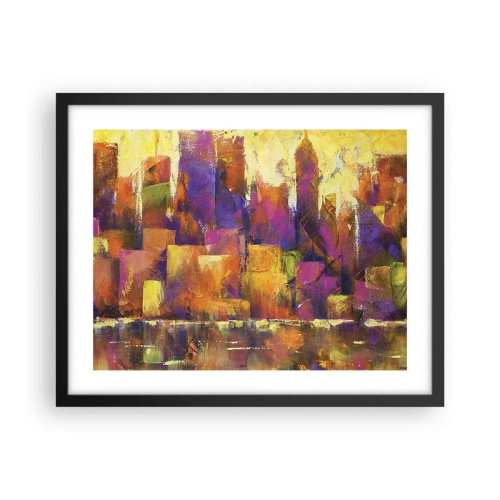 Poster in een zwarte lijst - Metropolitan compositie - 50x40 cm