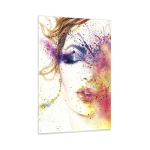 Schilderen op glas - Regenboogduizeligheid - 80x120 cm