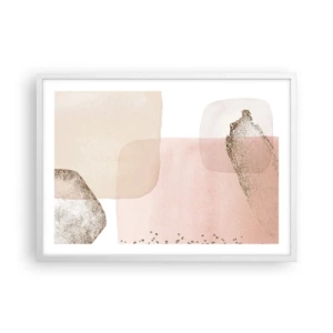 Poster in een witte lijst - Een blik door kleur - 70x50 cm