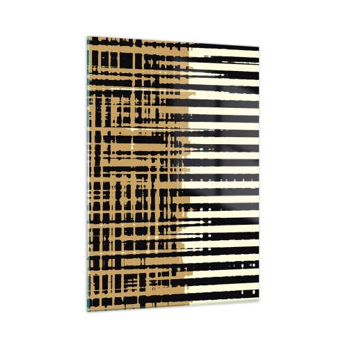 Schilderen op glas - Architecturale abstractie - 50x70 cm