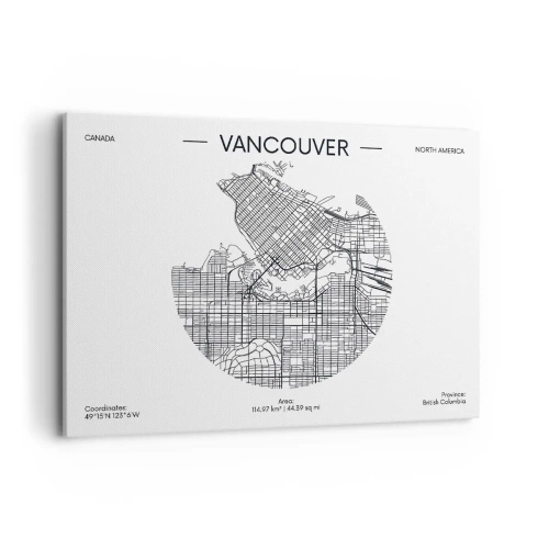 Schilderen op canvas - Anatomie van Vancouver - 100x70 cm