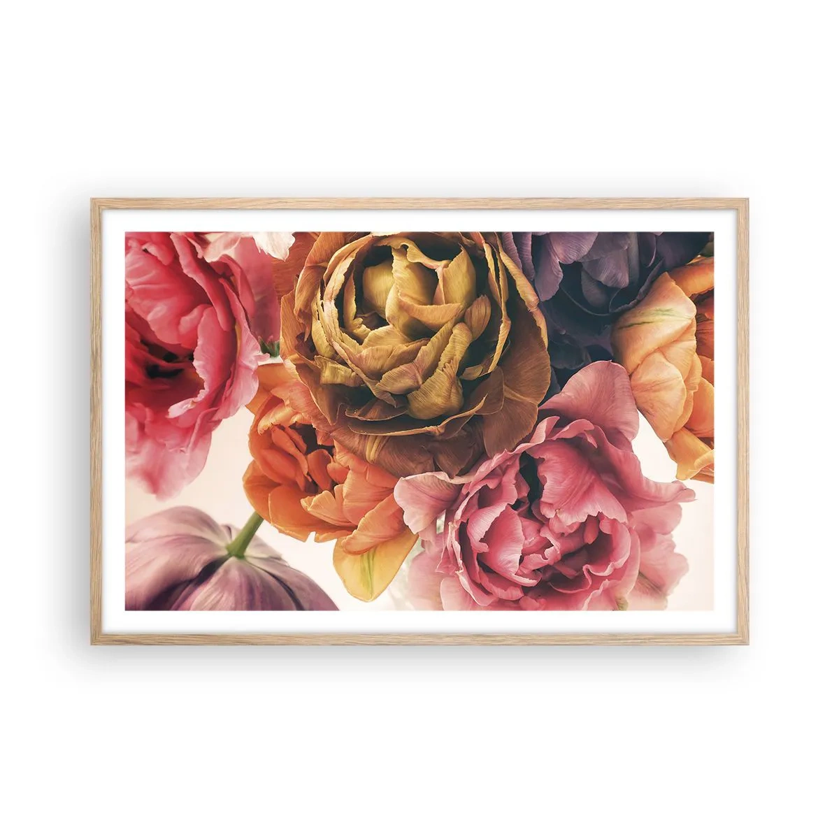 Een poster in een licht eiken lijst - Een viering van het leven - 91x61 cm