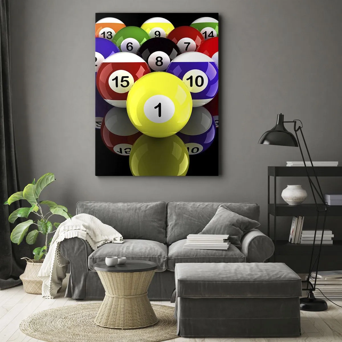 Schilderen op canvas - Verschillende spelkleuren - 45x80 cm