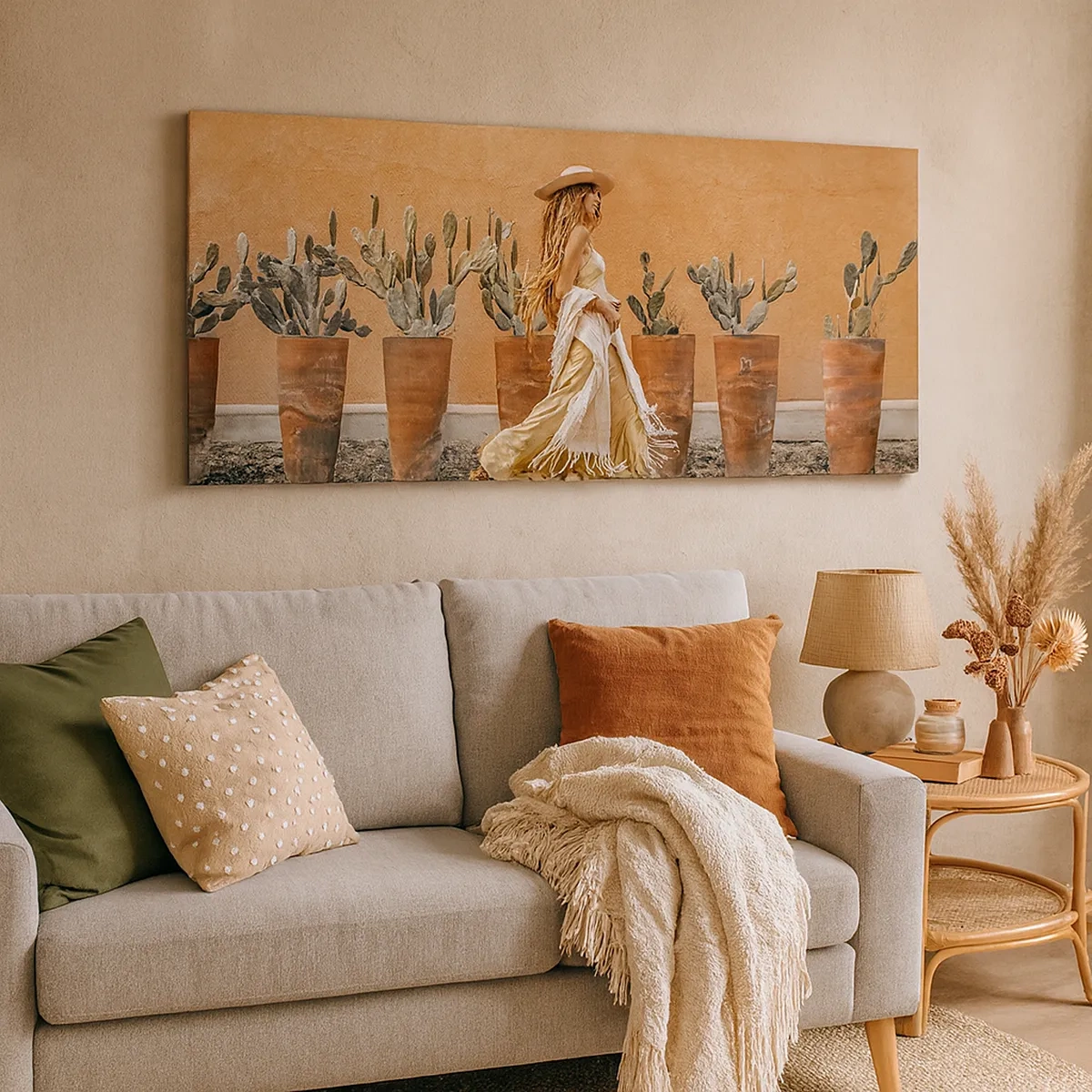 Schilderen op canvas - Hippie-stijl - 30x30 cm