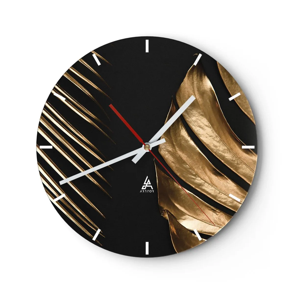 Wandklok - Klok - Een vrouw in oosterse versiering die een traditioneel instrument vasthoudt - 30x30cm - Anders en net zo duur - Moderne wanddecoratie voor woonkamer, keuken en slaapkamer ARTTOR