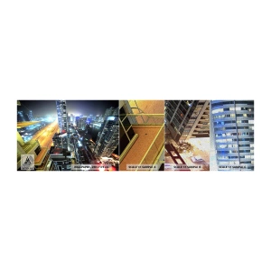Fotobehang Monster Premium Sand - Een wonder in de woestijn - Stad, Dubai, Architectuur - 100x30 cm