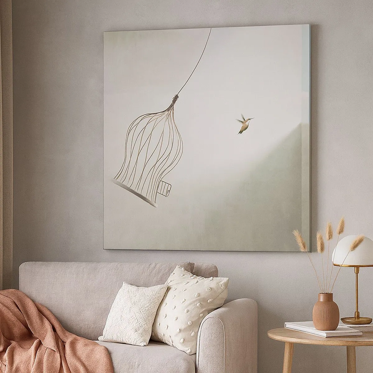 Schilderen op canvas - In je element - 30x30 cm