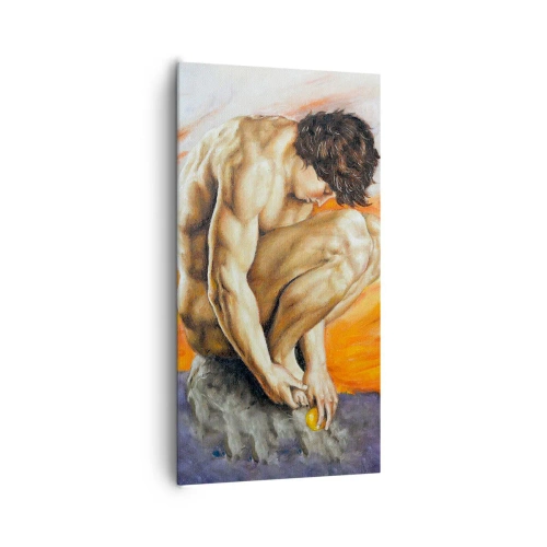 Schilderen op canvas - Ondergedompeld in zichzelf - 65x120 cm