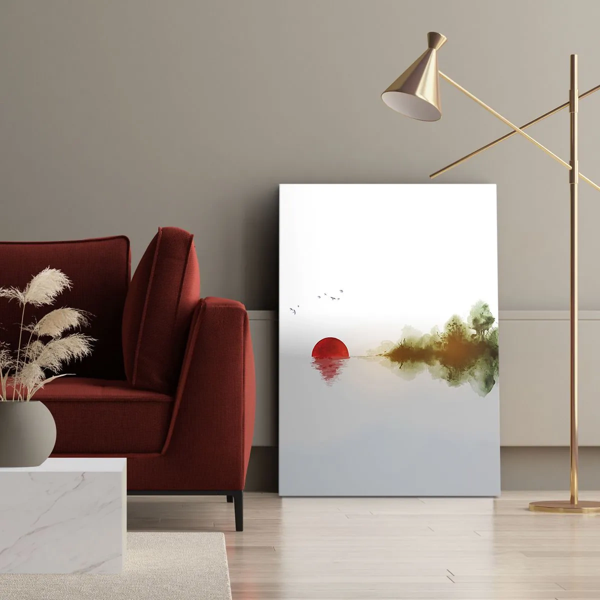 Schilderen op canvas - Een belofte van vrede - 45x80 cm