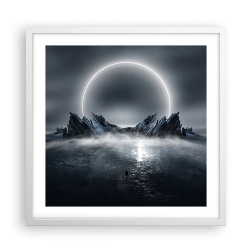 Poster in een witte lijst - Einde van het verhaal - 50x50 cm