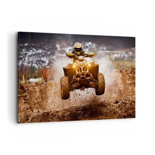 Schilderen op canvas - No risk no fun - 120x80 cm
