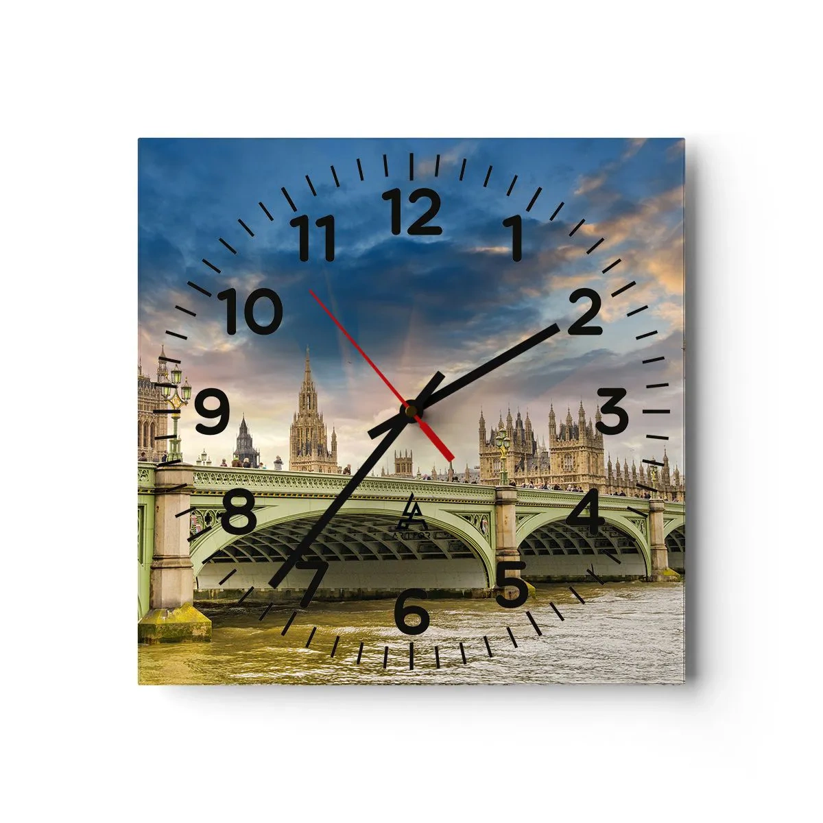 Wandklok - Klok - De tijd stond stil in het rijk - 30x30 cm