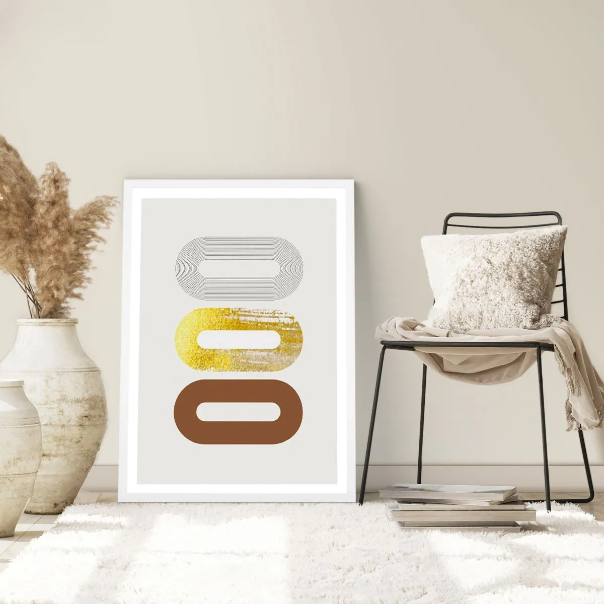 Poster in een witte lijst - Oooo! - 40x50 cm