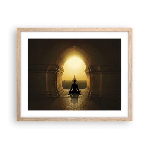 Een poster in een licht eiken lijst - Volledige harmonie - 50x40 cm