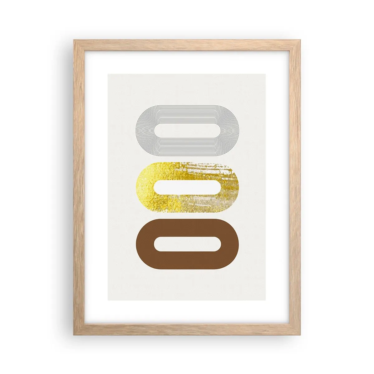 Een poster in een licht eiken lijst - Oooo! - 30x40 cm