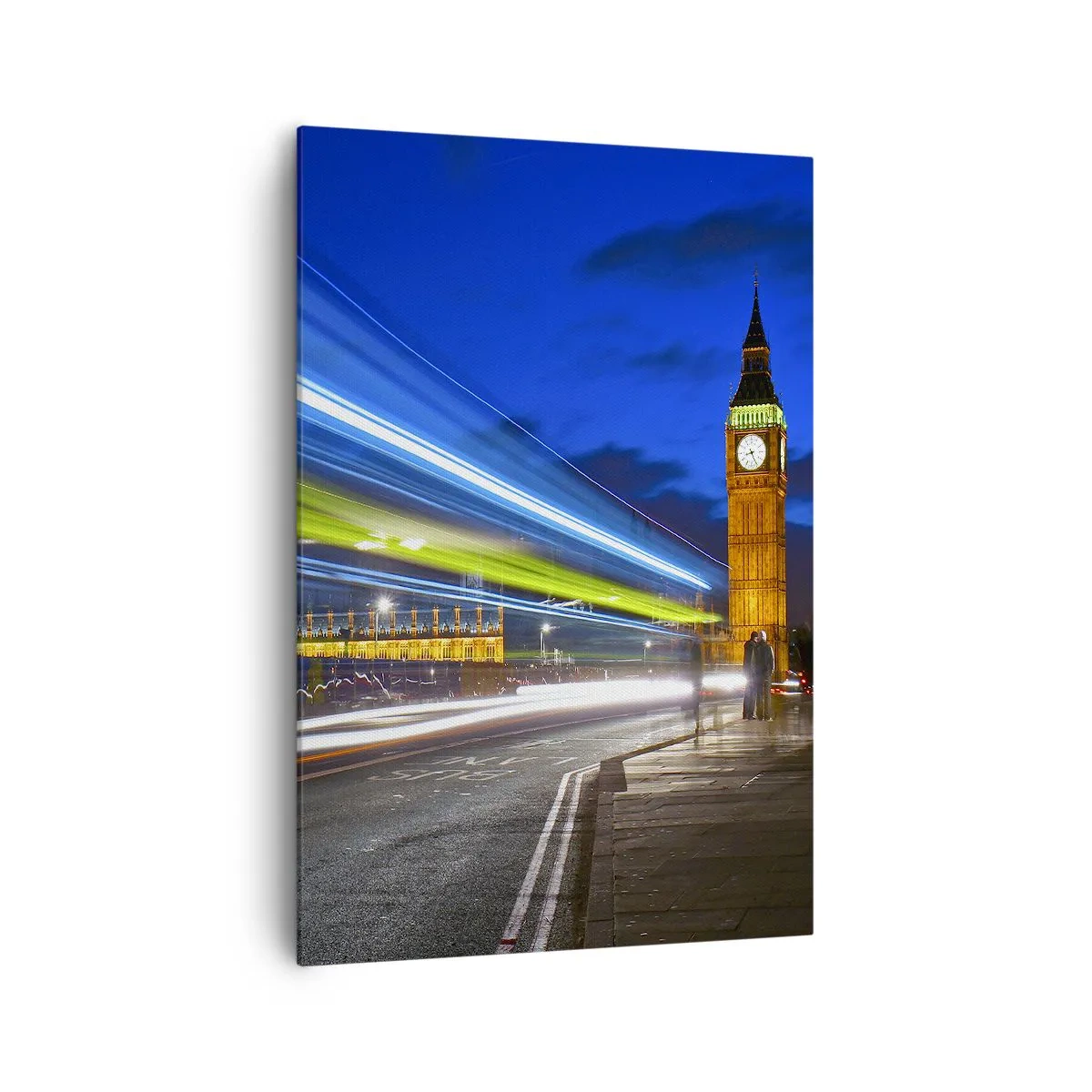 Schilderen op canvas - Onder toeziend oog van Big Ben - 70x100 cm