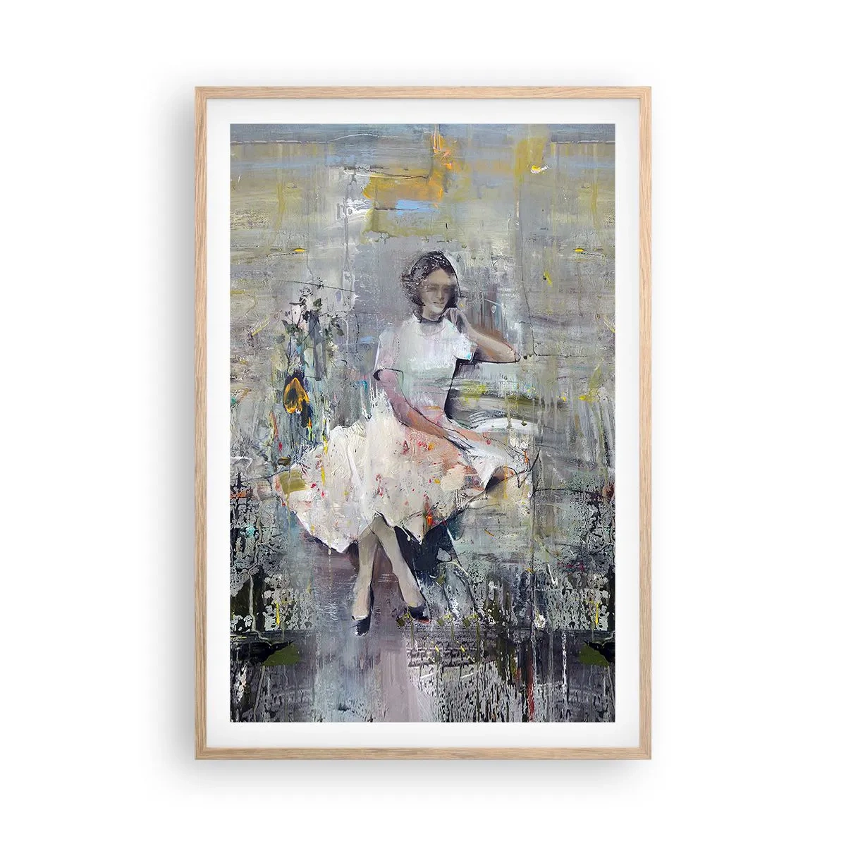 Een poster in een licht eiken lijst - Klassiek en modern - 61x91 cm