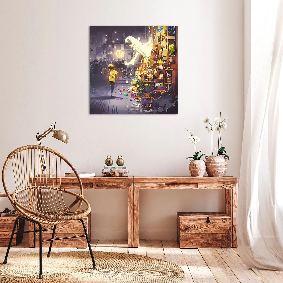 Schilderen op canvas - Tovenarij bestaat wel - 40x40 cm